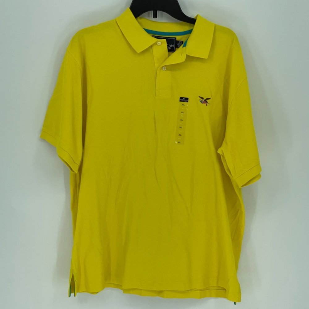 American Living Men's Optic Yelo Carryover Polo
